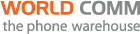 World Comm the phone warehouse Logo