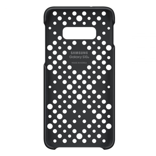 Capac protectie spate Samsung Pattern Cover pentru Galaxy S10e (G970F), 2 buc., Black/Green - imagine 3