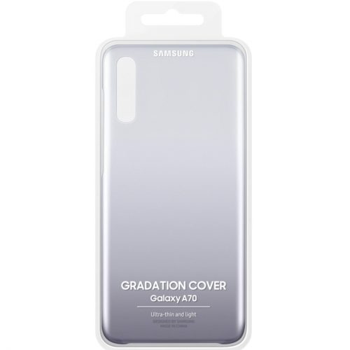 Capac protectie spate Samsung Gradation Cover pentru Galaxy A70 2019 (A705), EF-AA705C Black - imagine 3