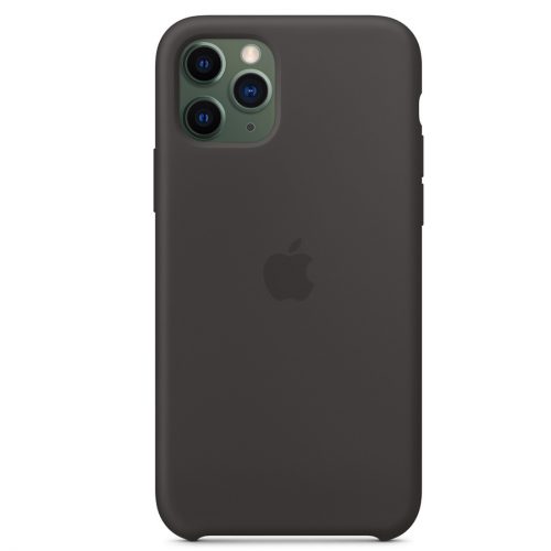 Capac protectie spate Apple Silicone Case Black pentru iPhone 11 Pro, MWYN2ZM/A - imagine 5