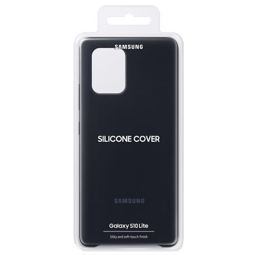 Capac protectie spate Samsung Silicone Cover pentru Galaxy S10 Lite (G770F), EF-PG770T Black - imagine 4