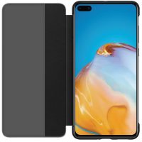 Husa Huawei Flip Smart View Cover pentru P40, Black - imagine 3