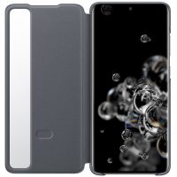 Husa Samsung Clear View Cover pentru Galaxy S20 Ultra (G988),EF-ZG988C Gray - imagine 4