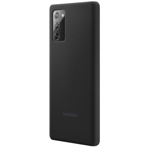 Capac protectie spate Samsung Silicone Cover pentru Galaxy Note 20 (N980), EF-PN980T Black - imagine 6