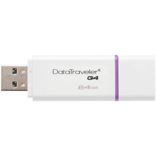 Memorie Flash Drive Kingston DataTraveler DTIG4, 64GB, USB 3.0, Alb Violet - imagine 5