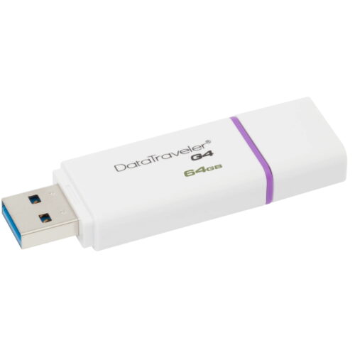 Memorie Flash Drive Kingston DataTraveler DTIG4, 64GB, USB 3.0, Alb Violet - imagine 4