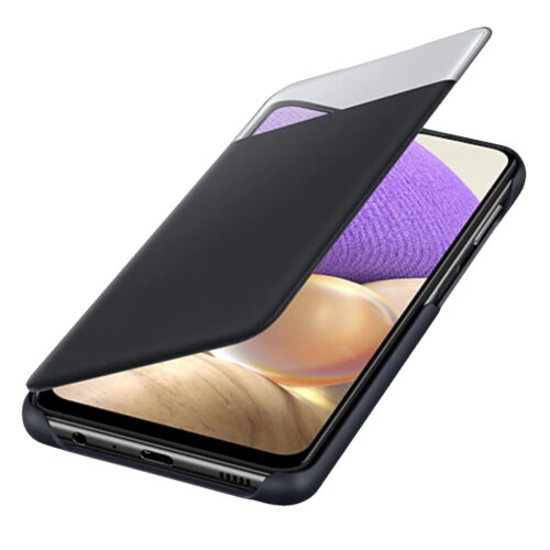 Husa Samsung Flip S-View Wallet Cover pentru Galaxy A32 5G, EF-EA326P Black - imagine 3