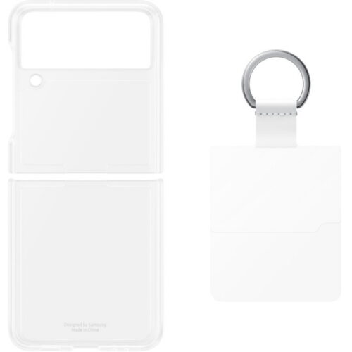 Capac protectie spate Samsung Clear Cover with Ring pentru Galaxy Z Flip 3 (F711), Transparent - imagine 6