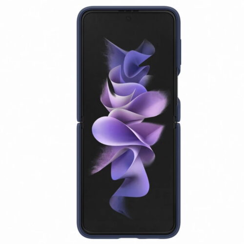 Capac protectie spate Samsung Silicone Cover with Ring pentru Galaxy Z Flip 3 (F711), Black - imagine 5