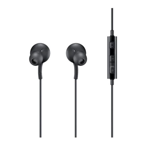 Casca cu fir stereo Samsung, mufa de 3,5 mm, cablu 1.2 m, microfon, Control pe fir, Negru - imagine 5