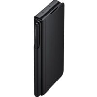 Husa Samsung Leather Flip cu S Pen Fold Edition pentru Galaxy Z Fold 3 (F926), Black - imagine 3