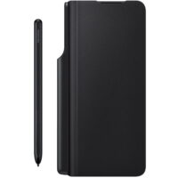 Husa Samsung Leather Flip cu S Pen Fold Edition pentru Galaxy Z Fold 3 (F926), Black