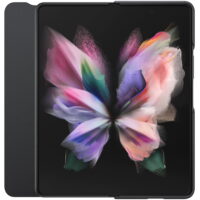 Husa Samsung Leather Flip cu S Pen Fold Edition pentru Galaxy Z Fold 3 (F926), Black - imagine 5