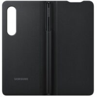 Husa Samsung Leather Flip cu S Pen Fold Edition pentru Galaxy Z Fold 3 (F926), Black - imagine 9