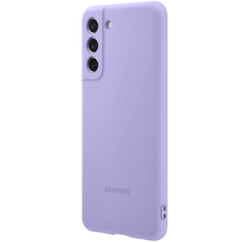 Capac protectie spate Samsung Silicone Cover pentru Galaxy S21 FE (G990), EF-PG990T Lavender - imagine 5