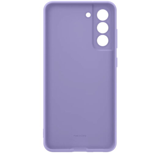 Capac protectie spate Samsung Silicone Cover pentru Galaxy S21 FE (G990), EF-PG990T Lavender - imagine 3