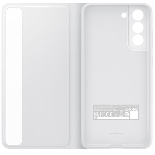 Husa de protectie Samsung Smart Clear View Cover pentru Galaxy S21 FE (G990), EF-ZG990C White - imagine 4