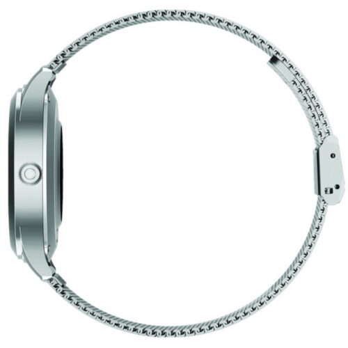 Smartwatch MaxCom Fit FW42, Stainless steel, bratara plasa metalica, Silver - imagine 6