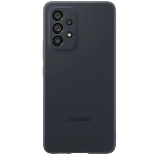 Capac protectie spate Samsung Silicone Cover pentru Galaxy A53 5G (A536), EF-PA536T Black - imagine 3