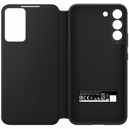 Husa Samsung Smart Clear View Cover pentru Galaxy S22 Plus (S906), EF-ZS906C Black - imagine 3