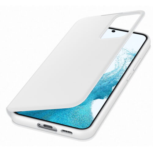 Husa Samsung Smart Clear View Cover pentru Galaxy S22 Plus (S906), EF-ZS906C White - imagine 4