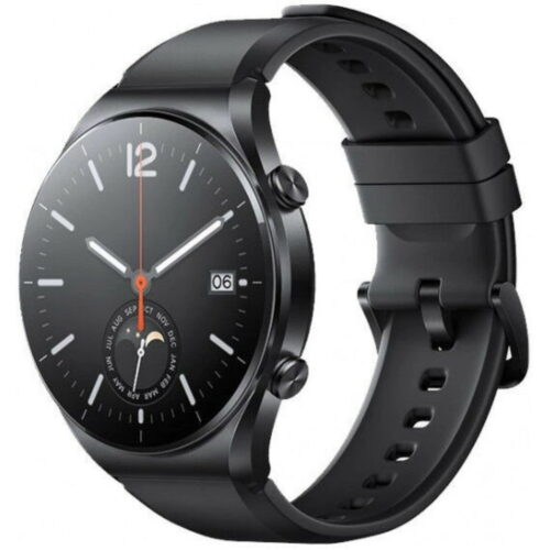 Smartwatch Xiaomi Watch S1 (Global), GPS, Stainless steel, Leather Strap, Black - imagine 5