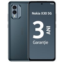 Telefon mobil Dual SIM Nokia X30 5G, 128 GB + 6 GB RAM, Cloudy Blue