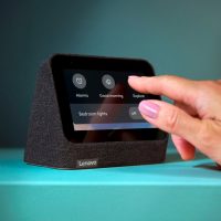 Lenovo Smart Clock 2 Abyss Blue + Wireless Charging Dock, Grey - imagine 9