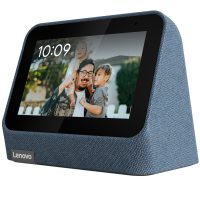 Lenovo Smart Clock 2 Abyss Blue + Wireless Charging Dock, Grey - imagine 4