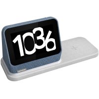 Lenovo Smart Clock 2 Abyss Blue + Wireless Charging Dock, Grey - imagine 3