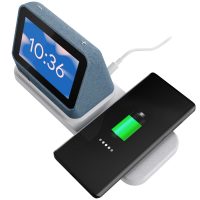 Lenovo Smart Clock 2 Abyss Blue + Wireless Charging Dock, Grey - imagine 5