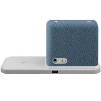 Lenovo Smart Clock 2 Abyss Blue + Wireless Charging Dock, Grey - imagine 2