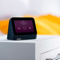 Lenovo Smart Clock 2 Abyss Blue + Wireless Charging Dock, Grey - imagine 11