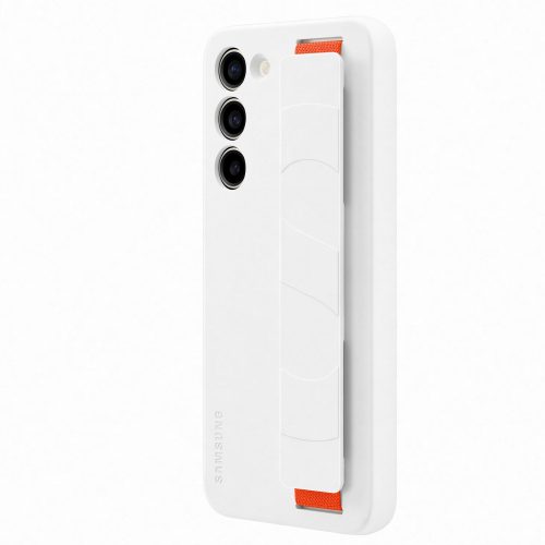 Capac protectie spate Samsung Silicone Grip Case pentru Galaxy S23 Plus (S916), White - imagine 4