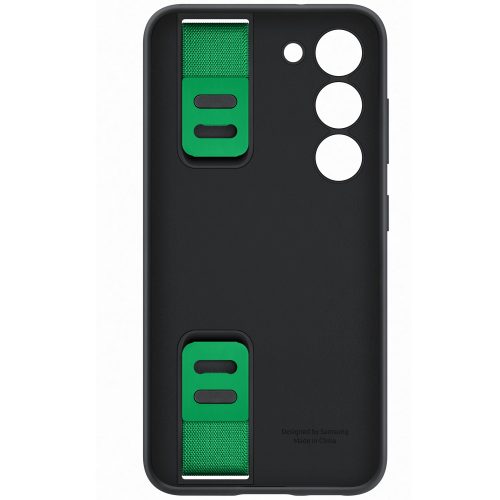 Capac protectie spate Samsung Silicone Grip Case pentru Galaxy S23 (S911), Black - imagine 3