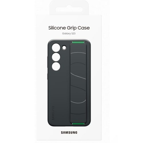 Capac protectie spate Samsung Silicone Grip Case pentru Galaxy S23 (S911), Black - imagine 8