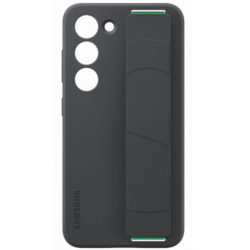 Capac protectie spate Samsung Silicone Grip Case pentru Galaxy S23 (S911), Black - imagine 4