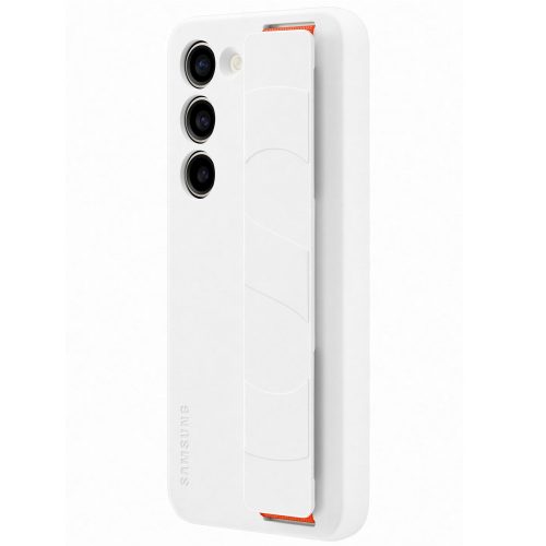 Capac protectie spate Samsung Silicone Grip Case pentru Galaxy S23 (S911), White - imagine 4