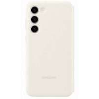 Husa Samsung Flip S-View Wallet Cover pentru Galaxy S23 Plus (S916), EF-ZS916C Cream - imagine 2