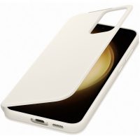 Husa Samsung Flip S-View Wallet Cover pentru Galaxy S23 Plus (S916), EF-ZS916C Cream - imagine 5