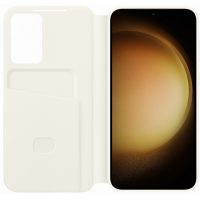 Husa Samsung Flip S-View Wallet Cover pentru Galaxy S23 Plus (S916), EF-ZS916C Cream - imagine 3