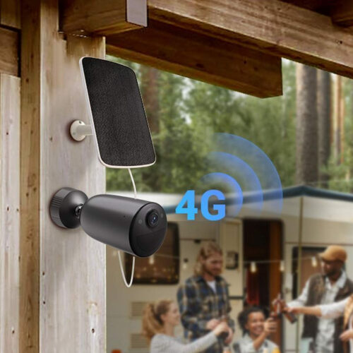KIT Camera de supraveghere EZVIZ IP Wireless EB3 4G 2K , outdoor, baterie 5200 mAh, rezolutie 2K, Smart IR, Alb + Panou Solar-F - imagine 9