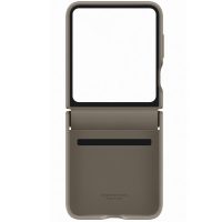 Capac protectie spate Samsung Flap Eco-Leather Case pentru Galaxy Z Flip 5, Etoupe - imagine 3