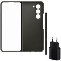 Set Starter Package Samsung Slim Case with Pen + Travel Adapter 25W (EP-TA800N) pentru Galaxy Z Fold 5