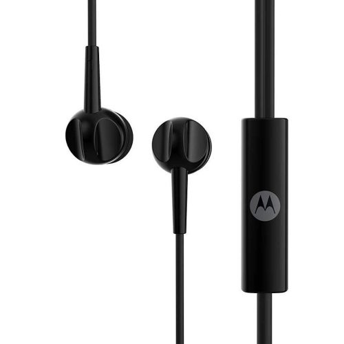 Casca cu fir stereo Motorola Pace 105, Wired In-ear, mufa de 3,5 mm, cablu 1.2 m, microfon, Control pe fir, Black - imagine 3