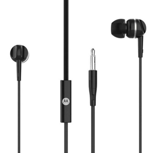 Casca cu fir stereo Motorola Pace 105, Wired In-ear, mufa de 3,5 mm, cablu 1.2 m, microfon, Control pe fir, Black - imagine 4