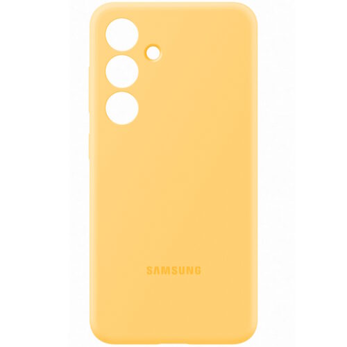 Capac protectie spate Samsung Silicone Case pentru Galaxy S24 (S921), Yellow - imagine 4