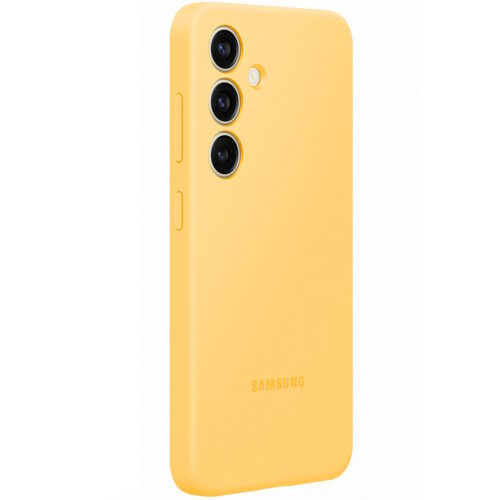 Capac protectie spate Samsung Silicone Case pentru Galaxy S24 (S921), Yellow - imagine 5