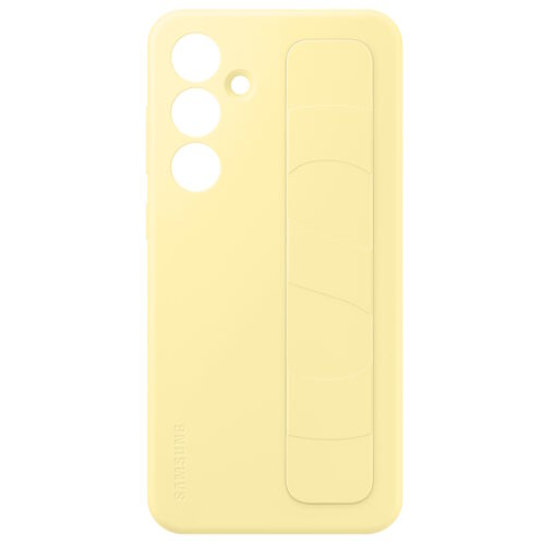 Capac protectie spate Samsung Standing Grip Case pentru Galaxy S24 FE (S721), EF-GS721C Yellow - imagine 5