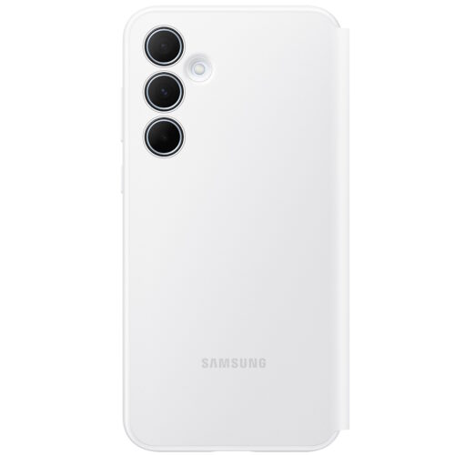 Husa Samsung Flip S-View Wallet Case pentru Galaxy A35 5G, White - imagine 3